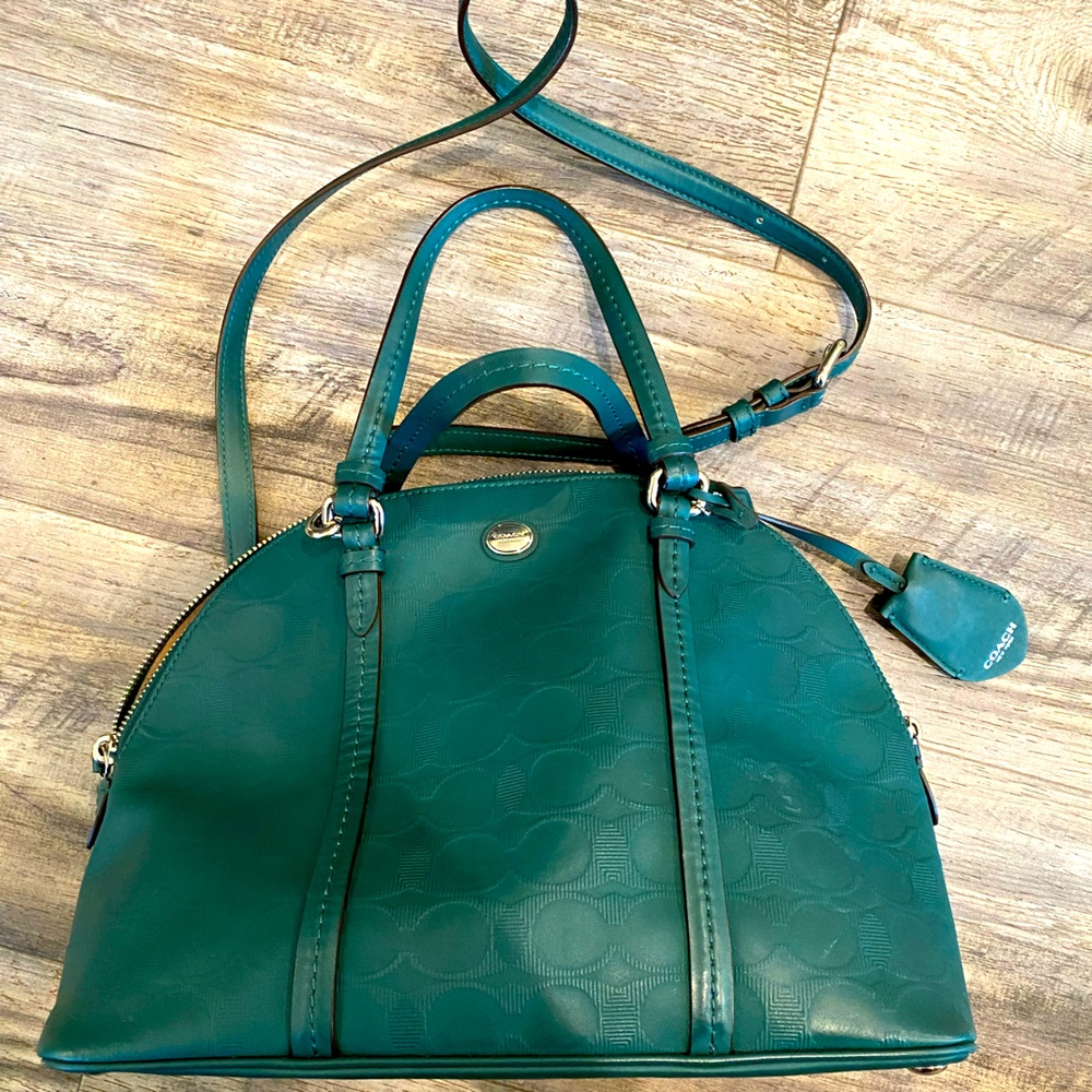 Green Coach Purse